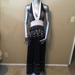 elan halter maxi dress